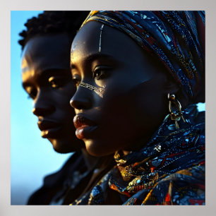 Poster Art de la mode africain