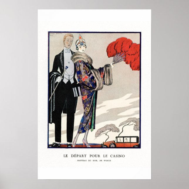 Poster Art de la mode vintage (Devant)