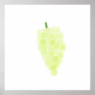 Poster art de la peinture sur raisin