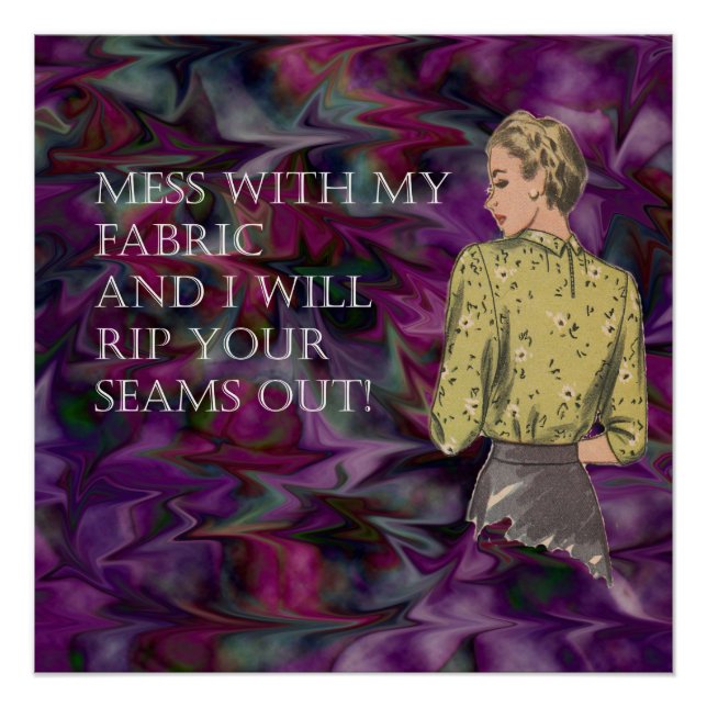 Poster Art de la salle de couture (Devant)