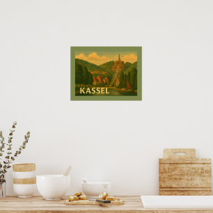 Poster Art de la ville de Cassel en Allemagne