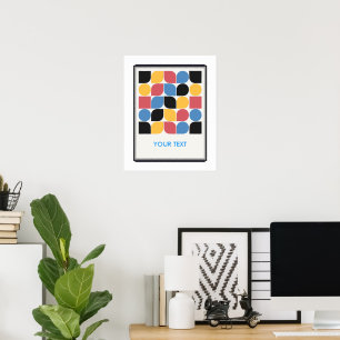 Poster art de l'affiche géométrique bauhaus vintage class