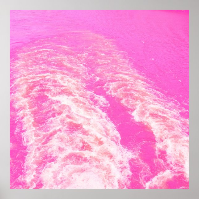 Poster Art de l'eau rose (Devant)