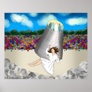 Poster Art de l'expérience de la mort proche   La vie apr