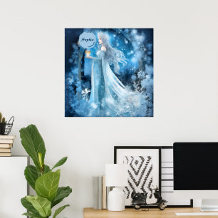 Poster Art de l'Imaginaire de la Reine des neiges - Déess