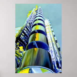 Poster Art de Londres du bâtiment de Lloyd