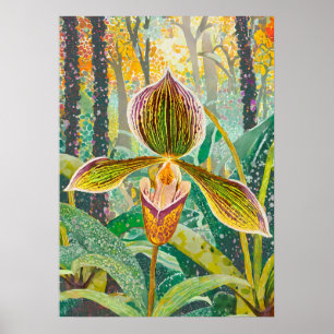 Poster Art de l'orchidée V41