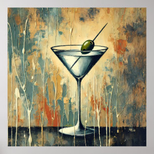 Poster Art de Martini en techniques mixtes du milieu du s