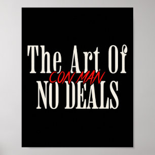 Poster Art De Ne Pas Faire De Marchés Escroc Pun Faux Tru