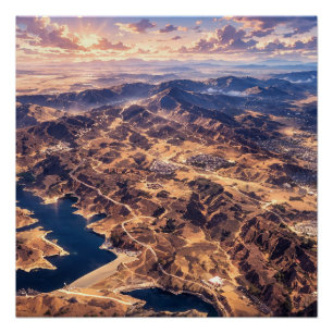 Poster Art de paysage photographique édité (meilleure qua