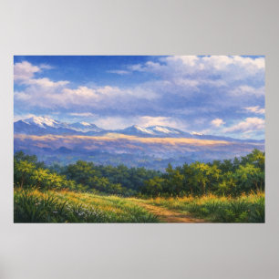 Poster Art de paysage photographique édité (meilleure qua