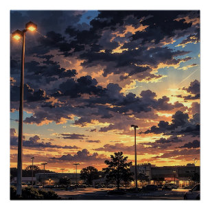 Poster Art de paysage photographique édité (meilleure qua
