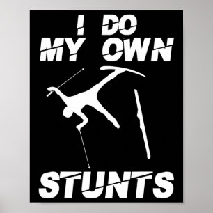 Poster Art de ski unique pour hommes femmes enfants skieu