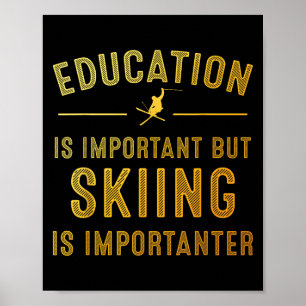 Poster Art De Ski Unique Pour Hommes Femmes Kids Skier Mo