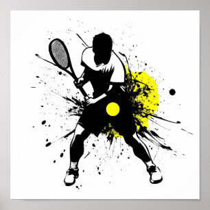 Poster Art de Tennis élégant
