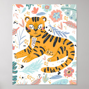 Poster Art de Tigre Mignon