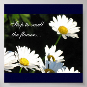 Poster Art de toile de fleurs