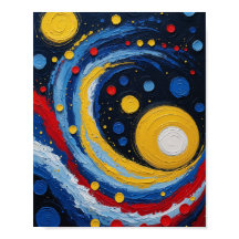 Art de Tourbillon Cosmique Abstrait