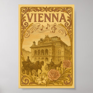Poster Art de Vienne vintage