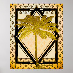 Poster Art déco Art déco Palm