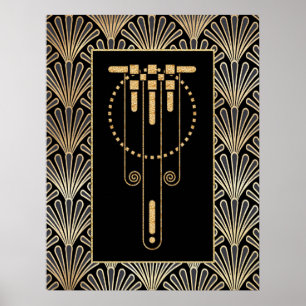 Poster Art Déco Glamour.