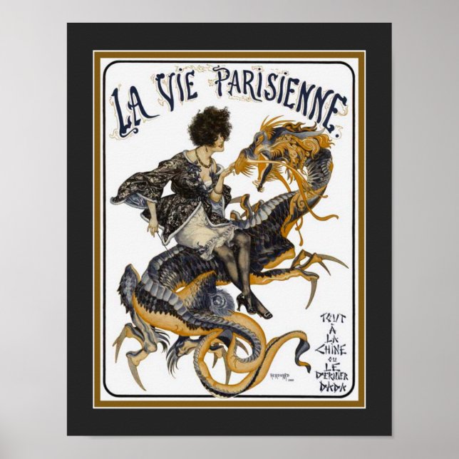 Poster Art Déco La Vie Parisienne 1920 (Modifier) (Devant)