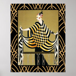 Poster Art Déco Lady