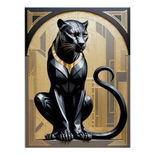 Poster Art Déco Panther.
