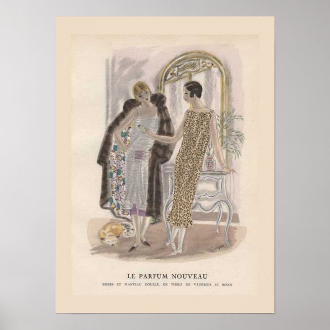 Poster Art Déco Parfum (Devant)