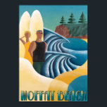 Poster - Art Deco Poster Moffat Beach 2<br><div class="desc">Sie haben die Wahl,  dieses und die Erholung meiner Plakate zum Verkauf zu rahmen.</div>