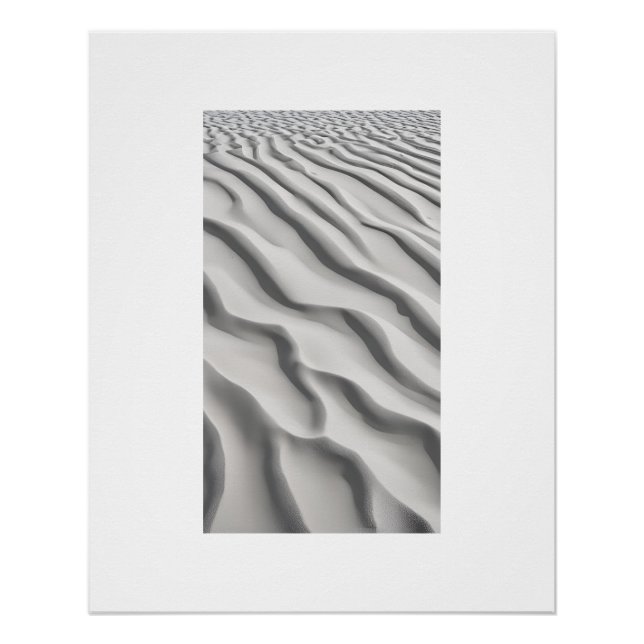 Poster Art Décor De Sable Neutre Beige (Devant)