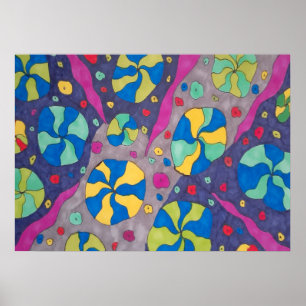 Poster Art des bonbons cosmiques