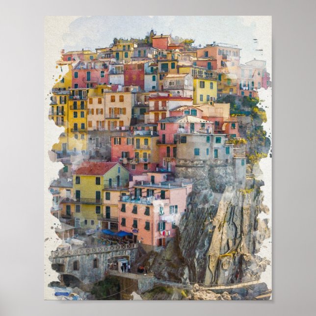 Poster Art des Cinque Terre (Devant)