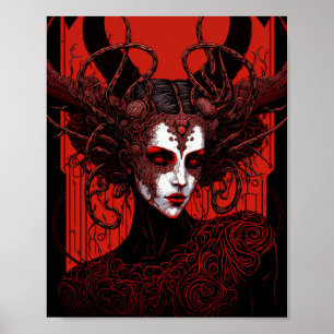 Poster Art d'Imaginaire noir noir noir foncé