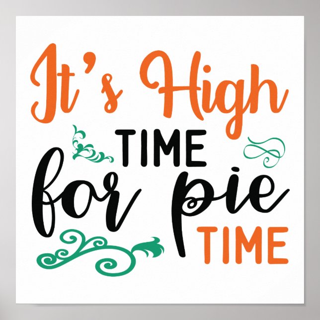 Poster art du mot à tarte (Devant)