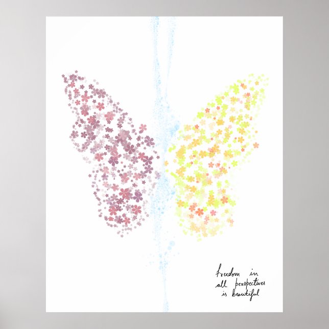Poster Art du mur acrylique de liberté (Devant)