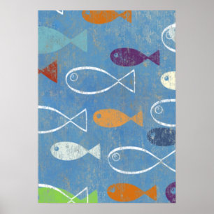 Poster Art du poisson chrétien