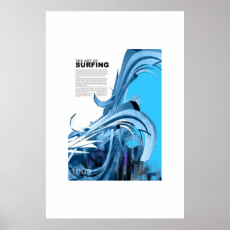Poster Art du surf