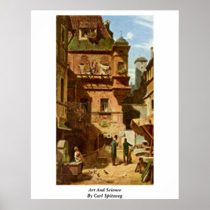 Poster Art et la Science par Carl Spitzweg