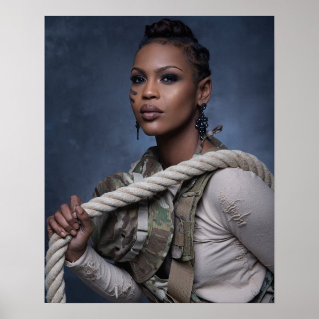 Poster Art Femme Soldat (Devant)