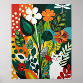 Poster Art floral Abstrait