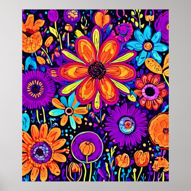 Poster Art Floral éffrayant (Devant)