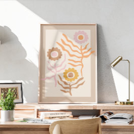 Poster Art floral rétro II