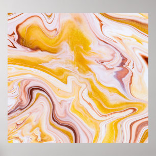 Poster Art fluide : texture abstraite irisée.