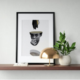 Poster Art fou vintage surréaliste