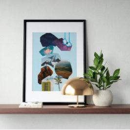 Poster Art fou vintage surréaliste