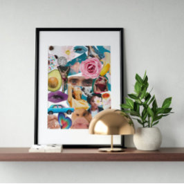 Poster Art fou vintage surréaliste