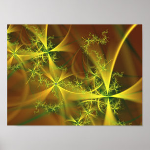 Poster Art Fractal Abstrait Cool