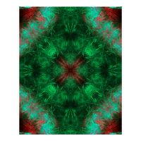 Art fractal de géométrie sacrée émeraude