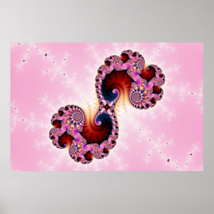 Poster Art fractal Gemini